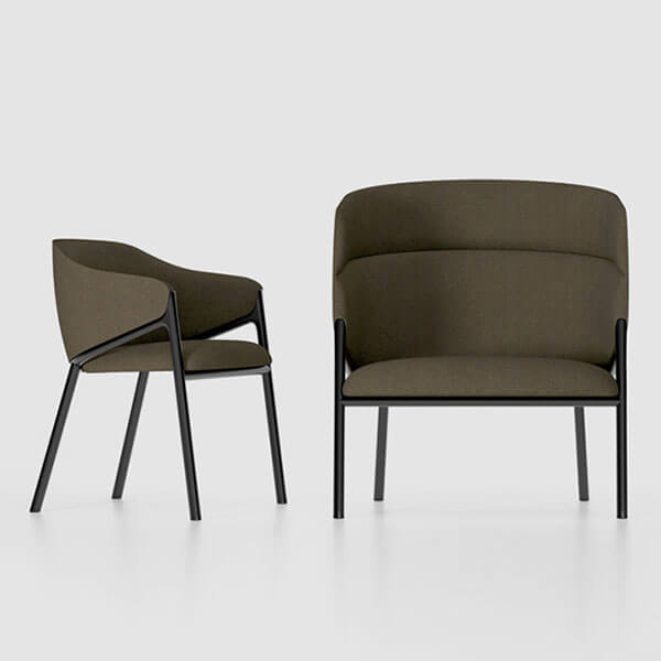 Hammer  |  Low or High Back Armchair