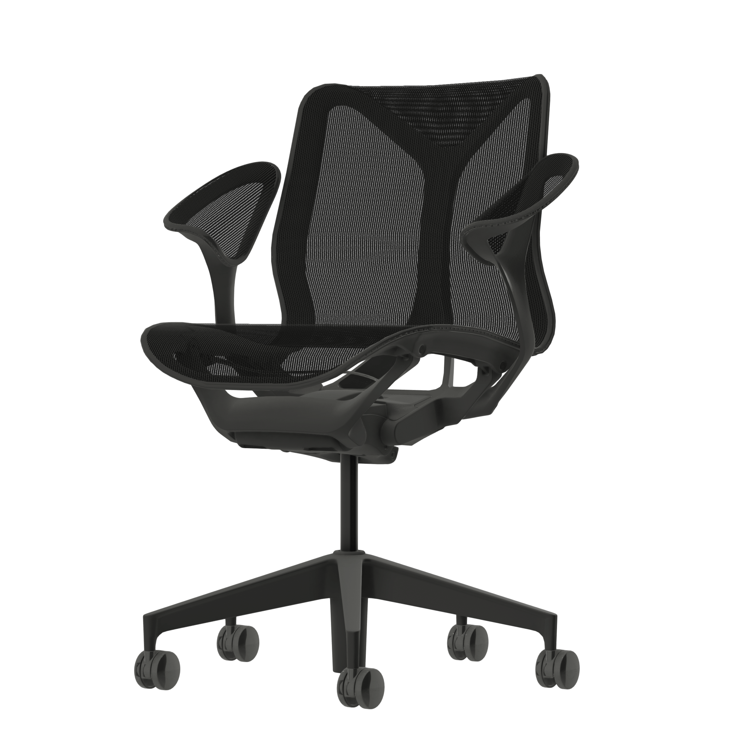 Cosm Low back Leaf arm graphite