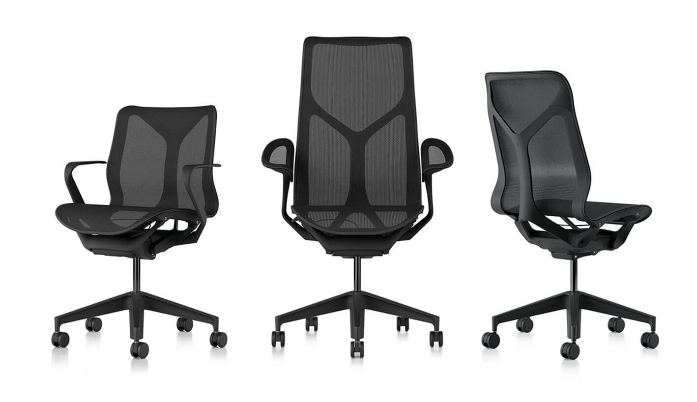 Cosm Low back Leaf arm graphite