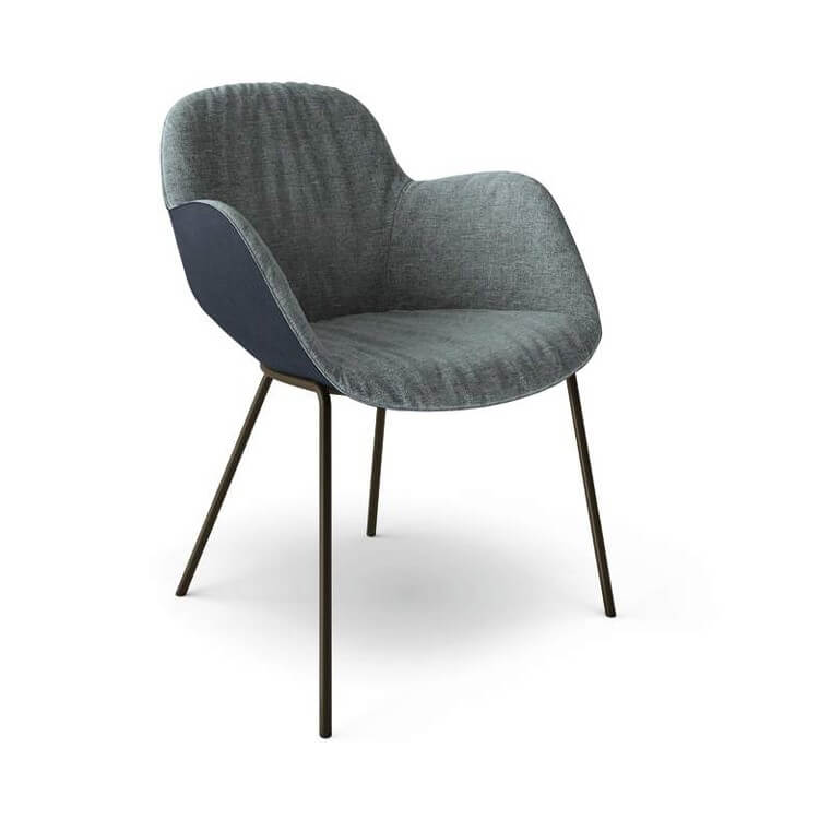 Sheru Armchair - Metal Base