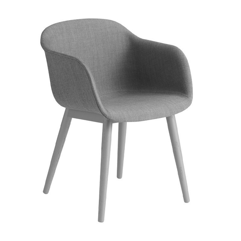 Fiber Armchair - Wood Base