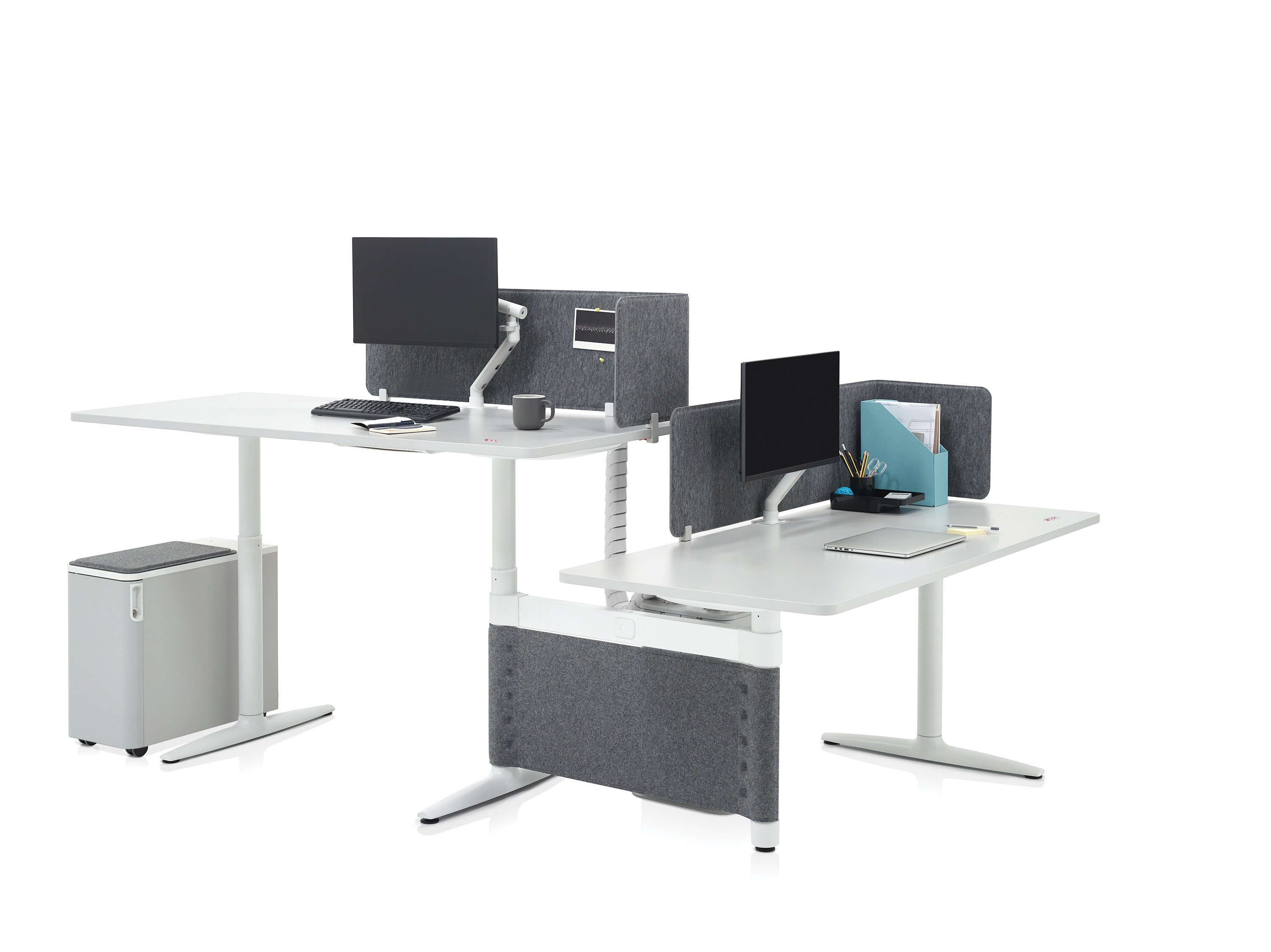 Herman Miller Atlas sit to stand desk pod 2