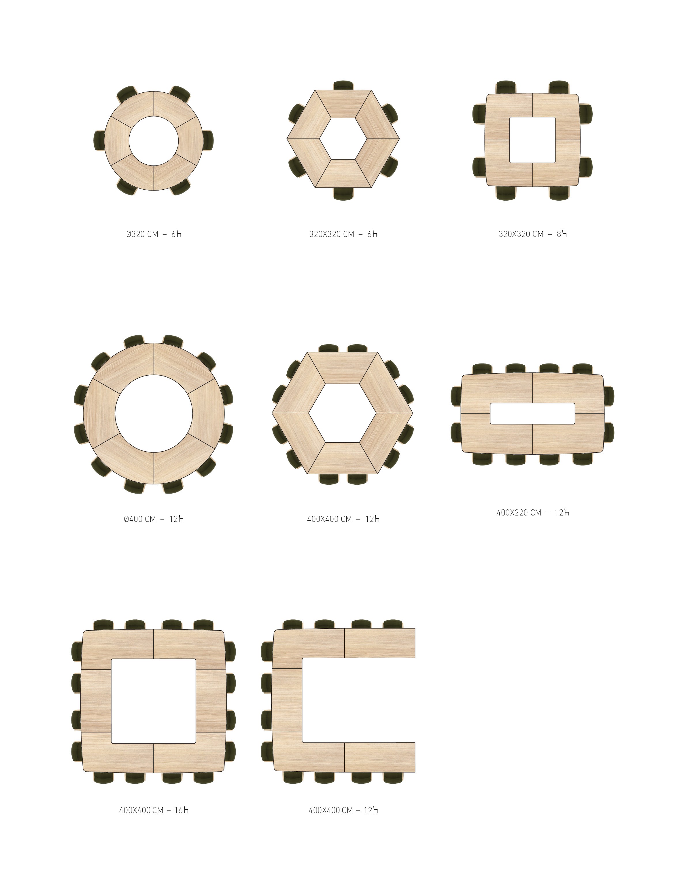 Metro II Table  |  Double Leg Profile