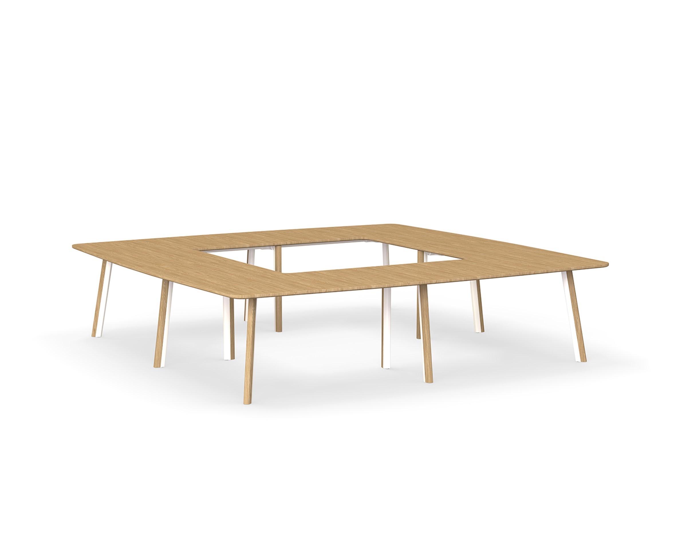 Metro II Multi-Part Tabletop  |  Double Leg Profile