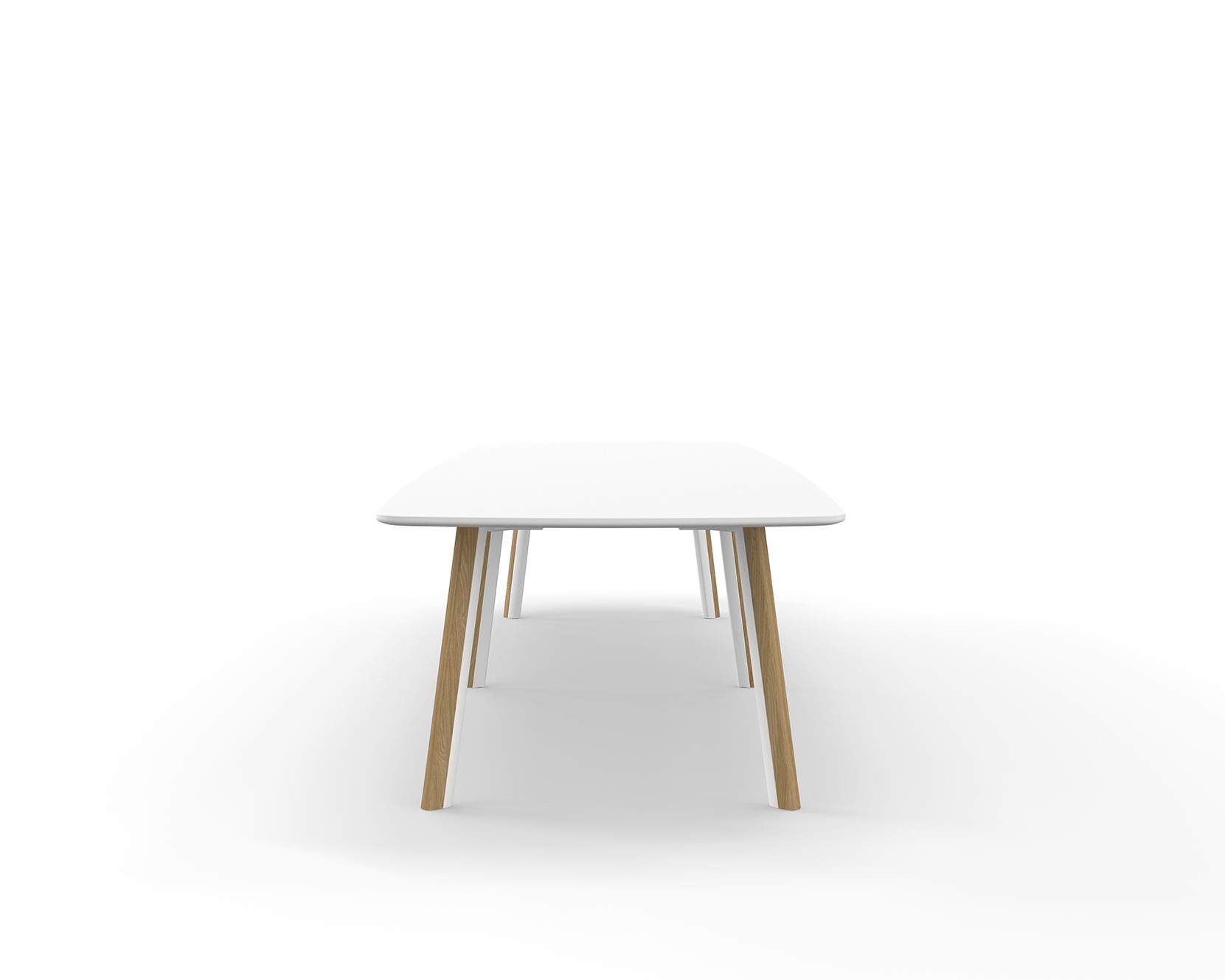Metro II Multi-Part Tabletop  |  Double Leg Profile