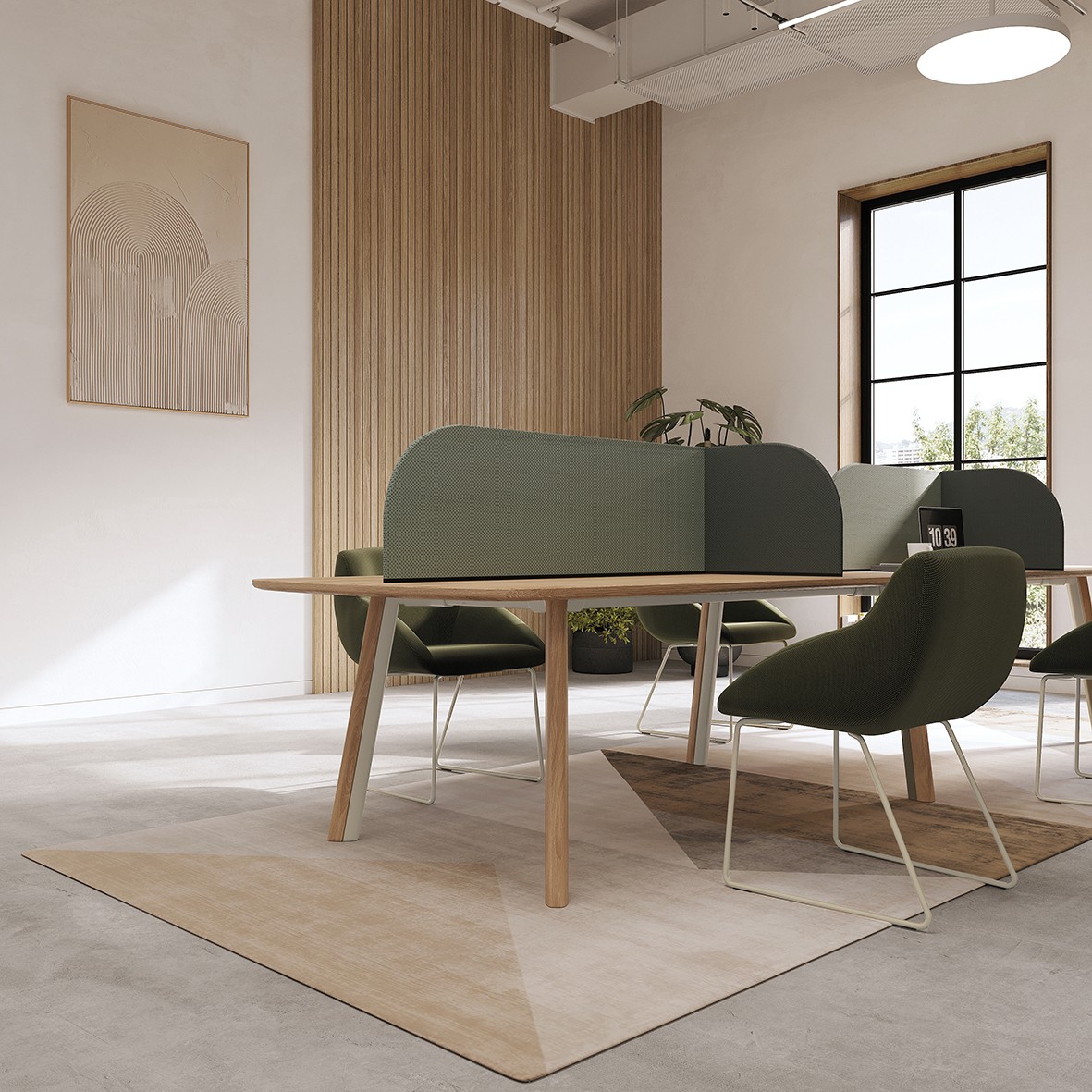 Metro II Multi-Part Tabletop  |  Double Leg Profile