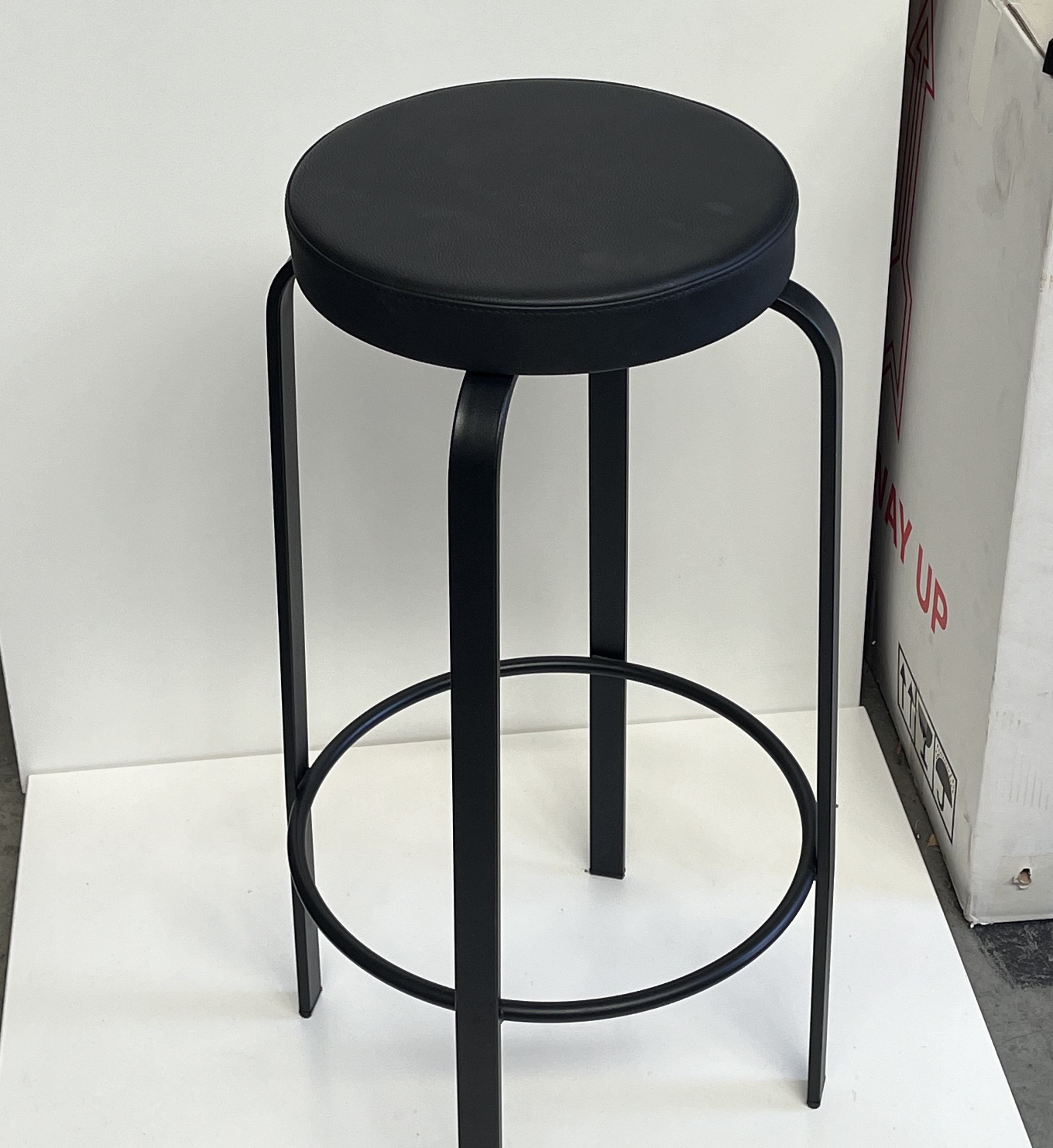 Barstools - set 2 black - 740h