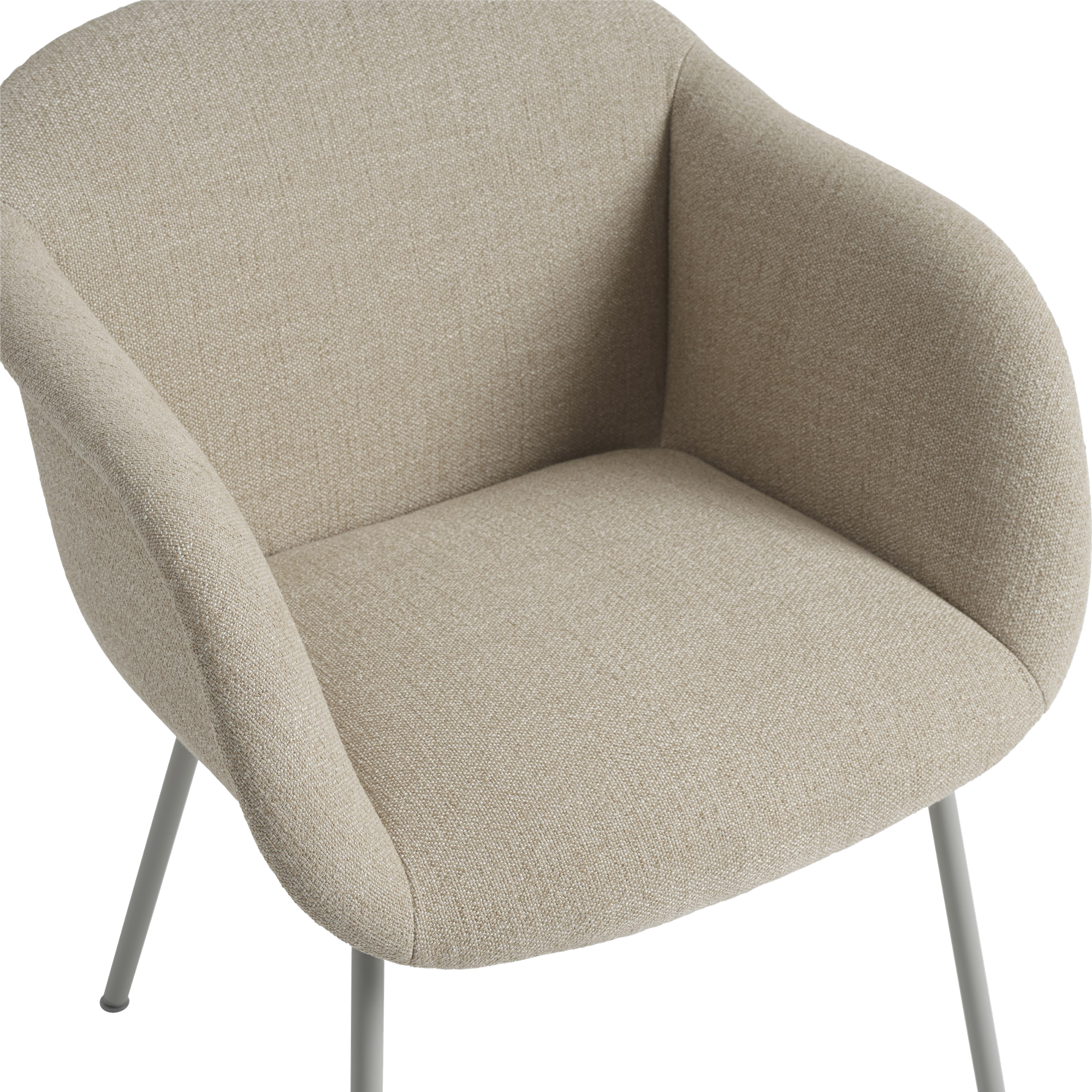 Fiber Soft Armchair  |  Wood Base