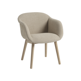 Fiber Soft Armchair  |  Wood Base