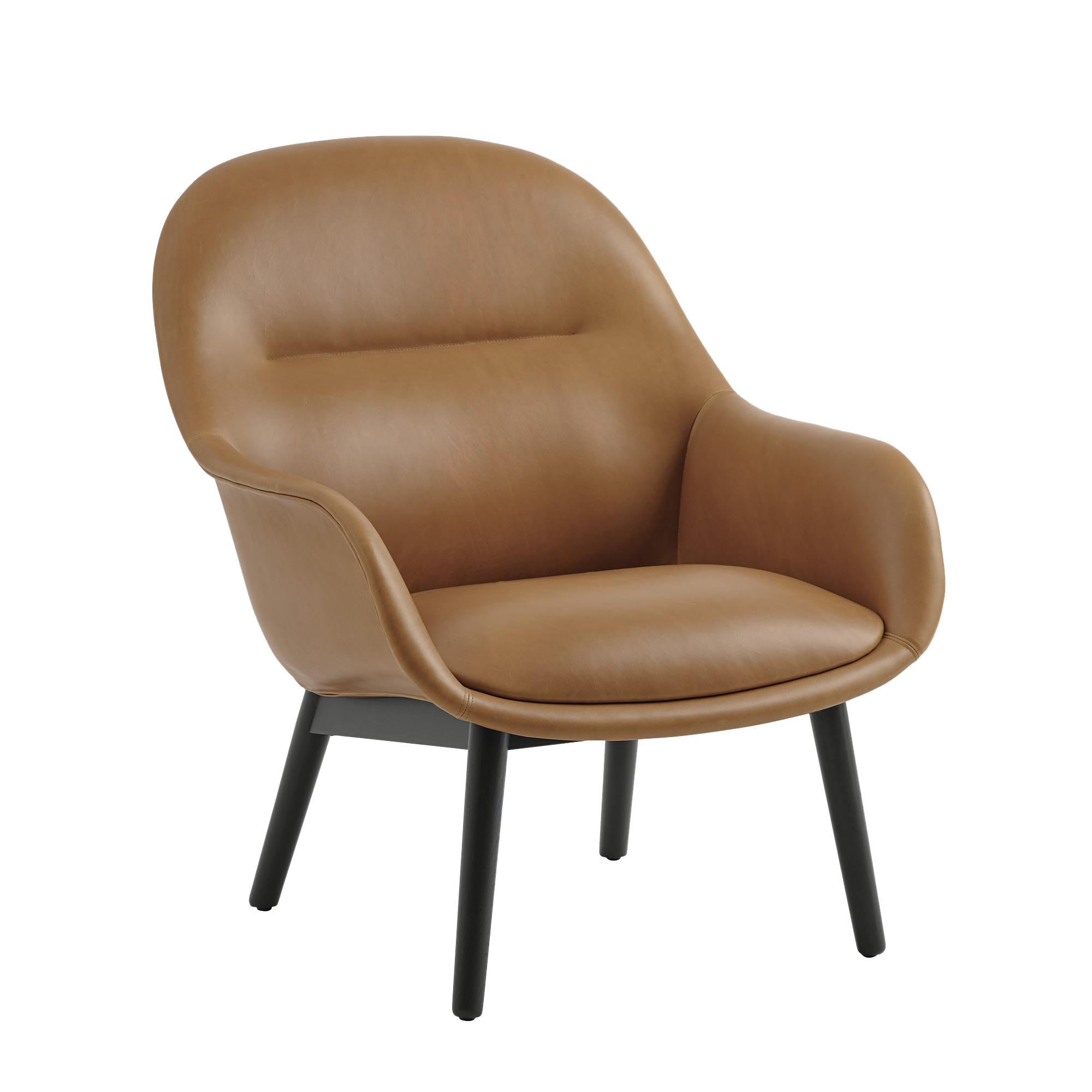 Fiber Lounge Armchair - Wood Base