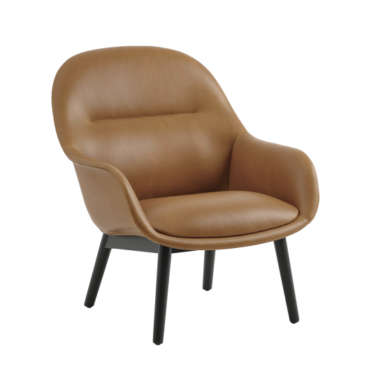 Fiber Lounge Armchair - Wood Base