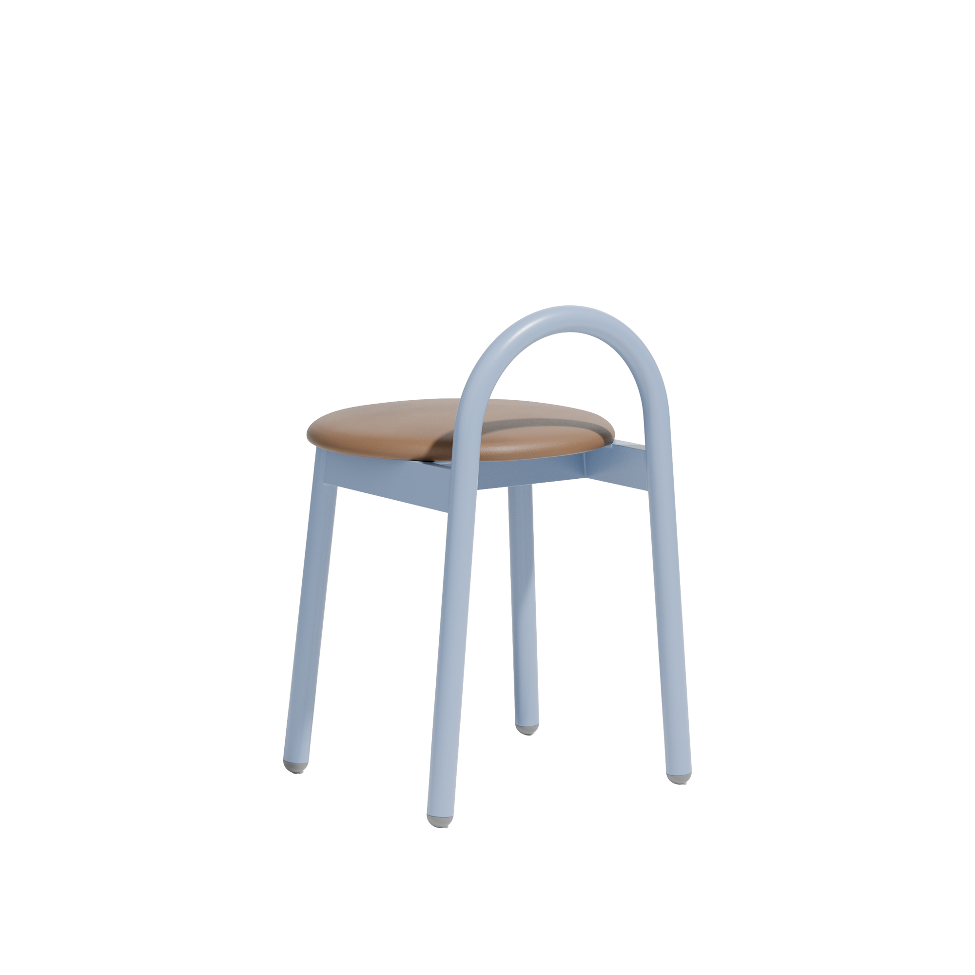 Bobby Low Stool  |  Metal Upholstered