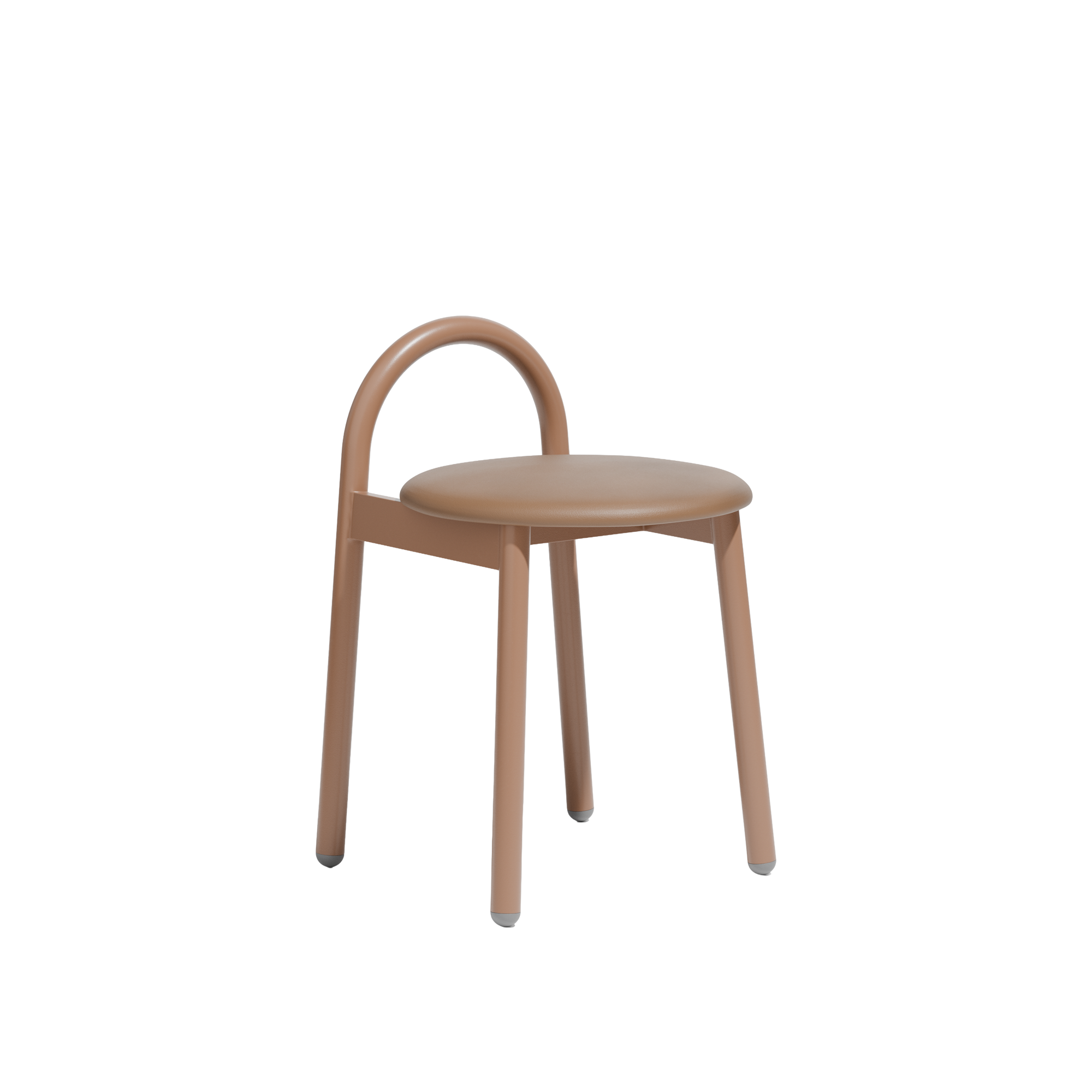 Bobby Low Stool  |  Metal Upholstered