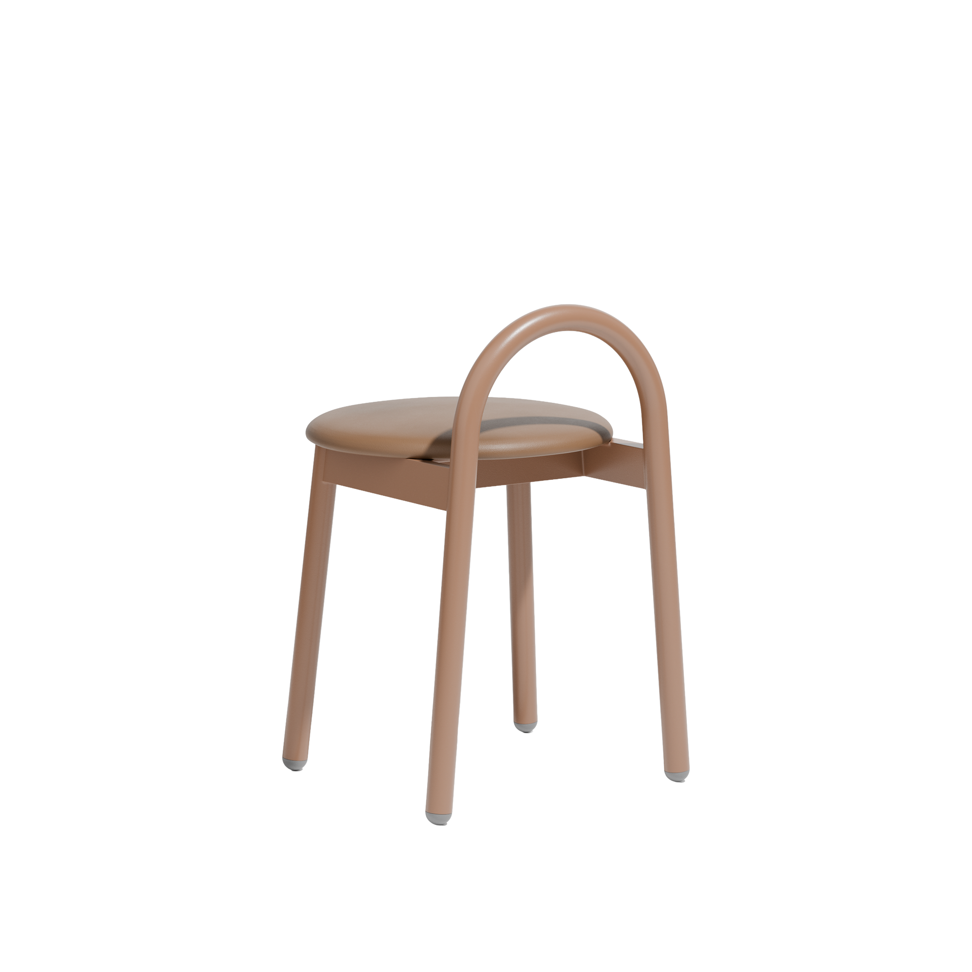 Bobby Low Stool  |  Metal Upholstered