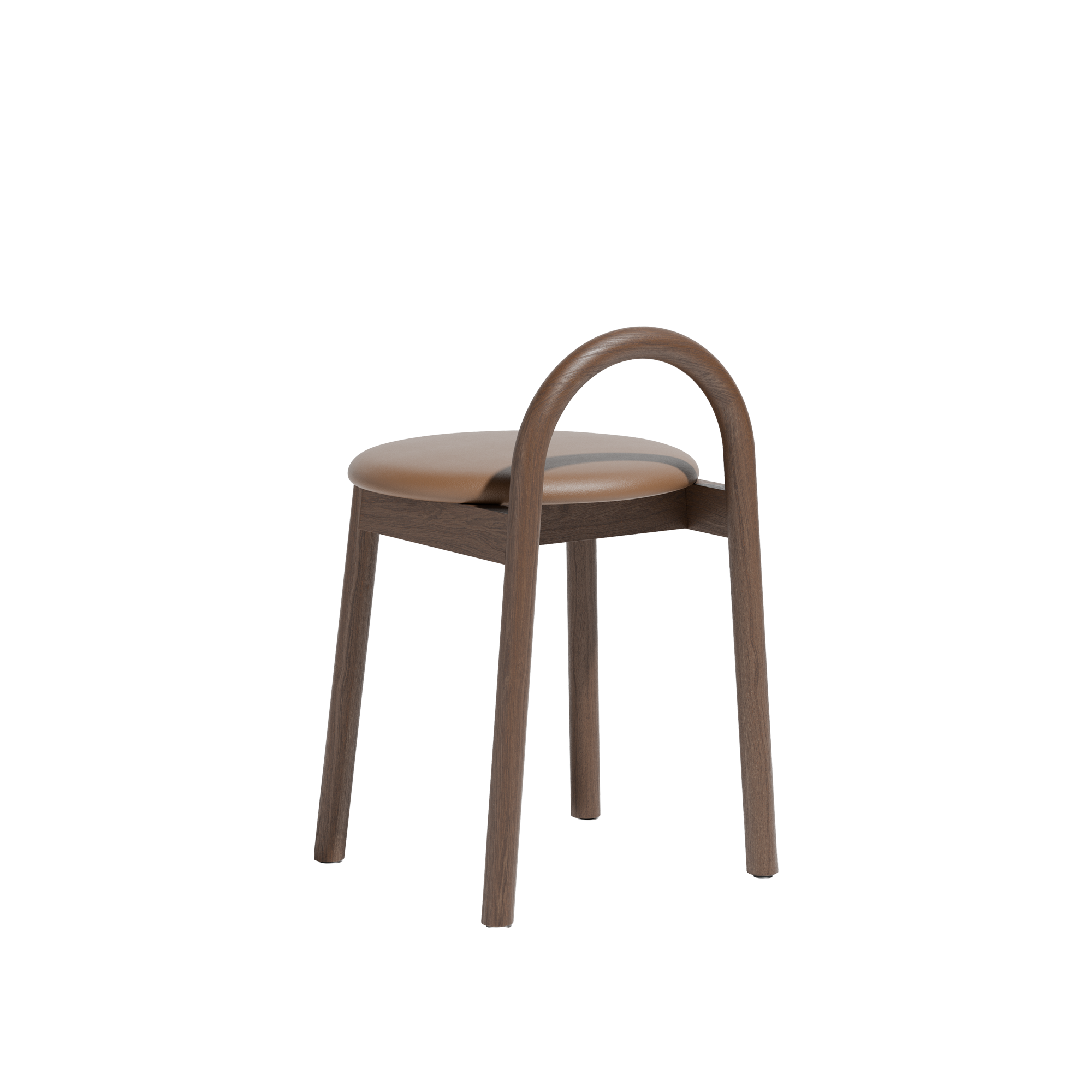 Bobby Low Stool  |  Timber Upholsered