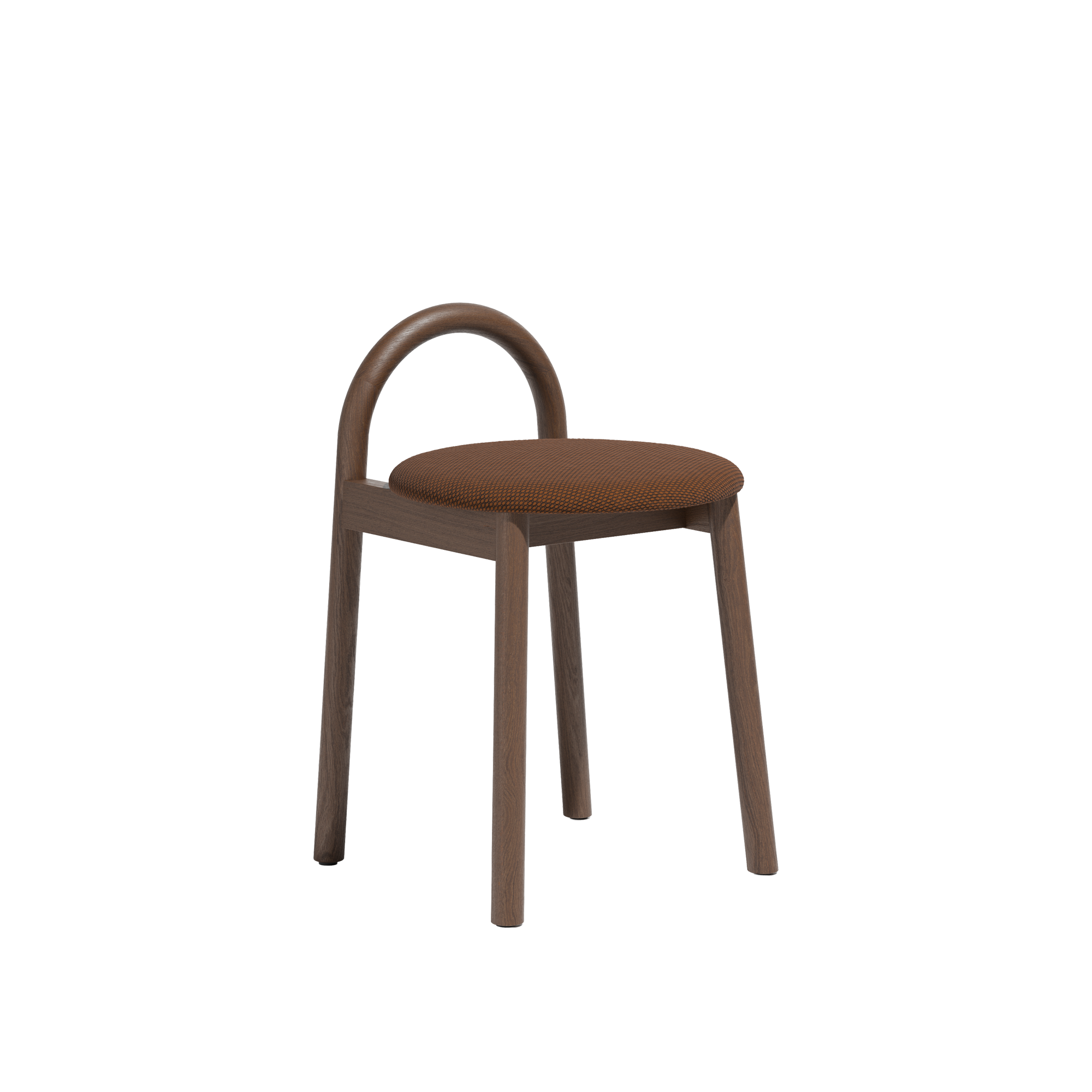 Bobby Low Stool  |  Timber Upholsered