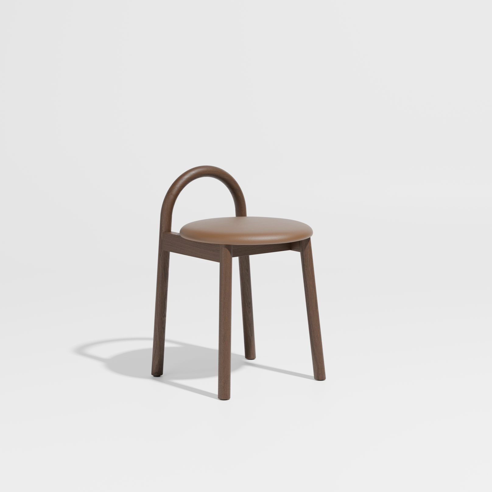 Bobby Low Stool | Timber Upholsered