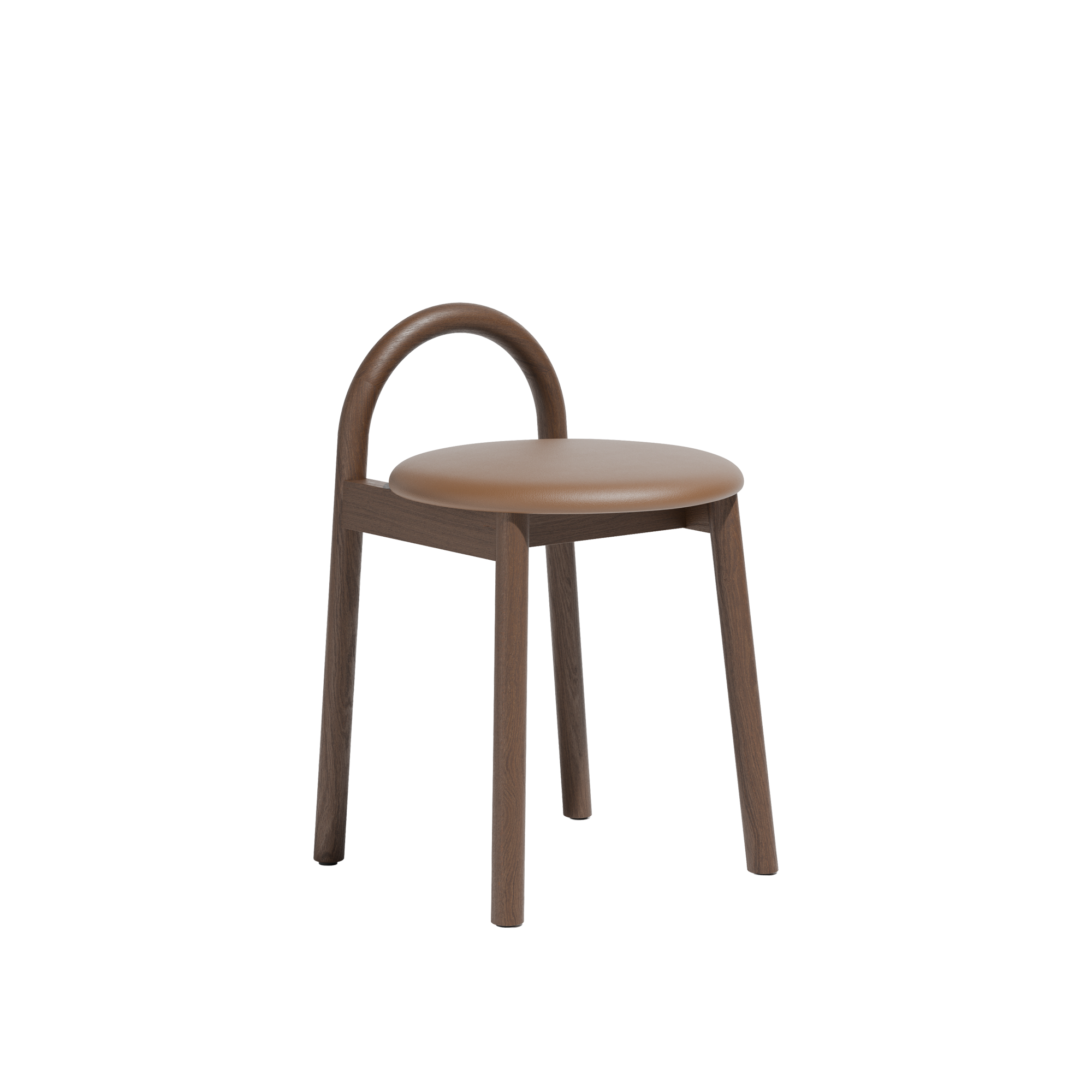 Bobby Low Stool  |  Timber Upholsered