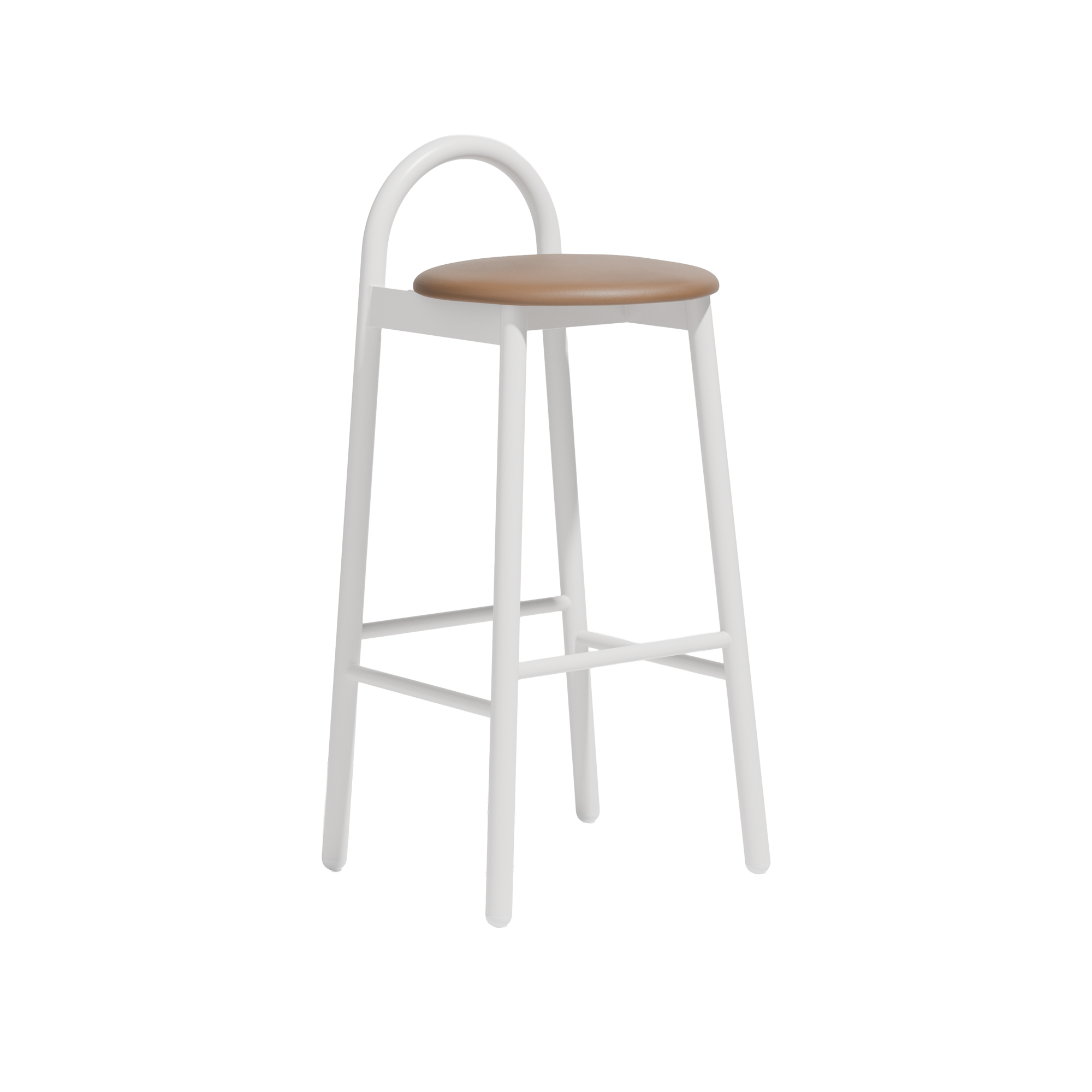 Bobby Stool  |  Metal Upholstered