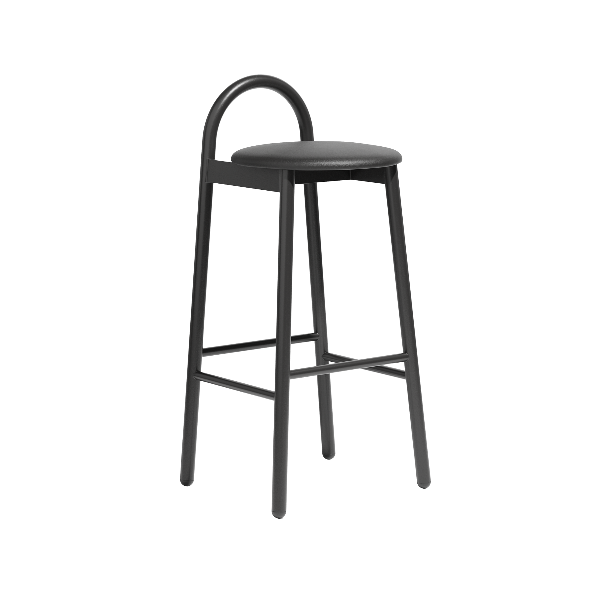 Bobby Stool  |  Metal Upholstered