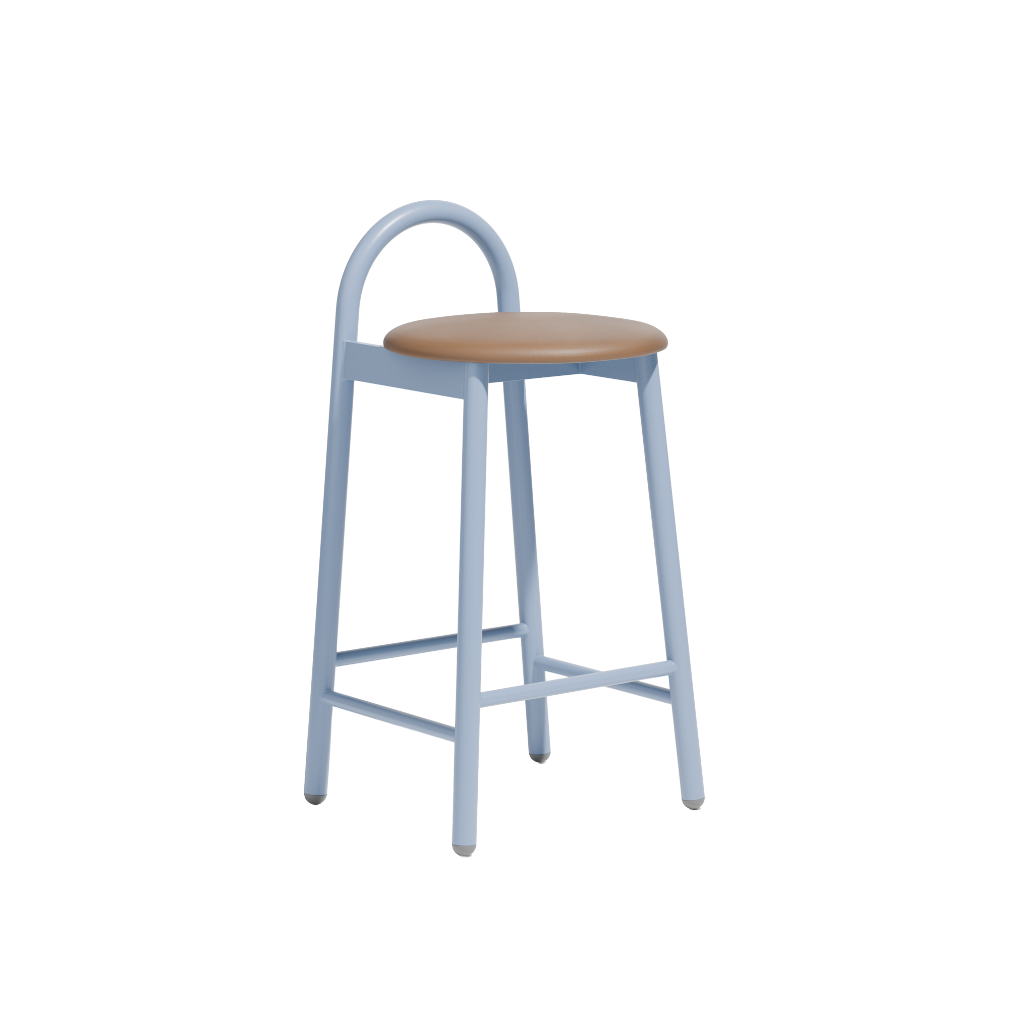 Bobby Stool  |  Metal Upholstered