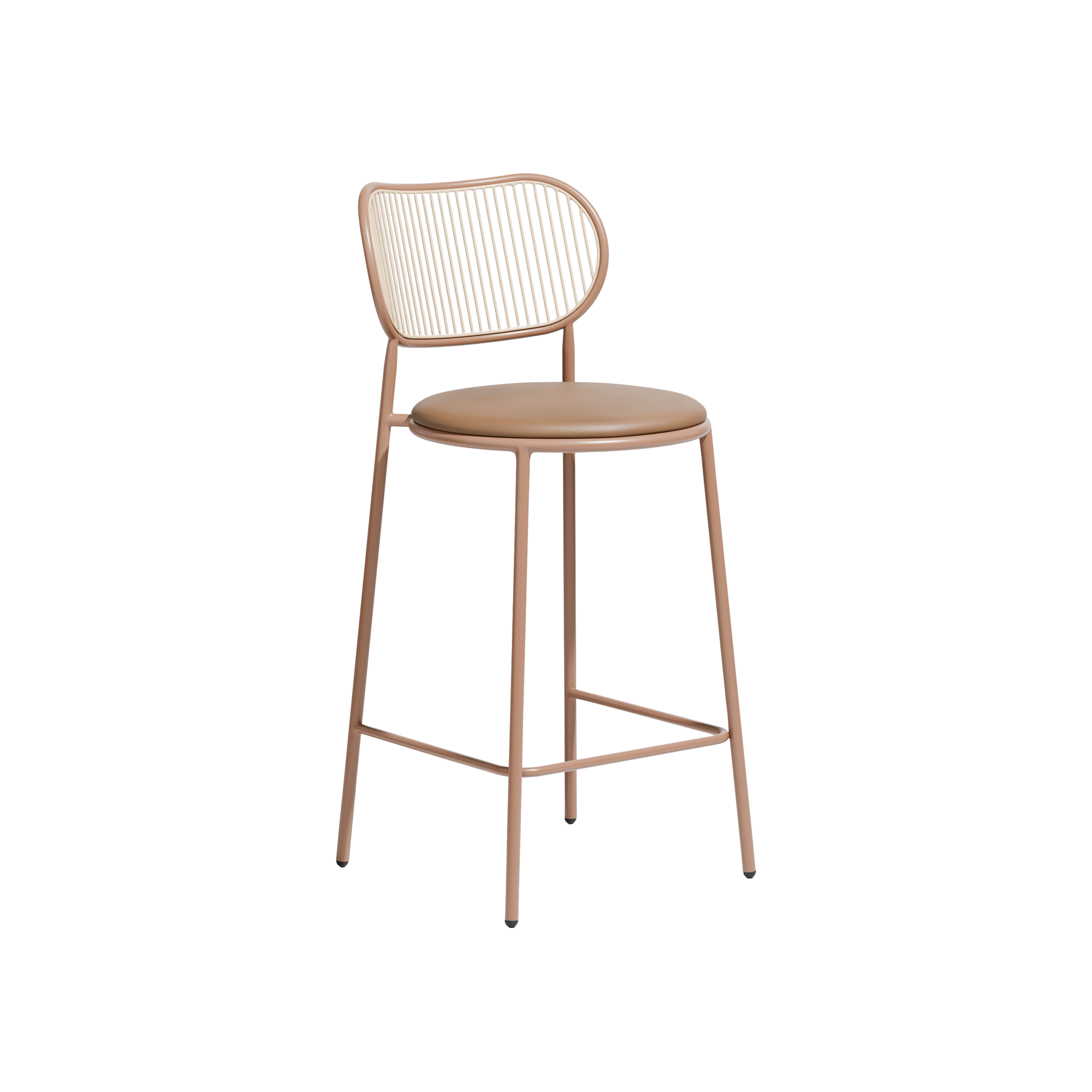 Piper Stool  |  With Back Upholstered