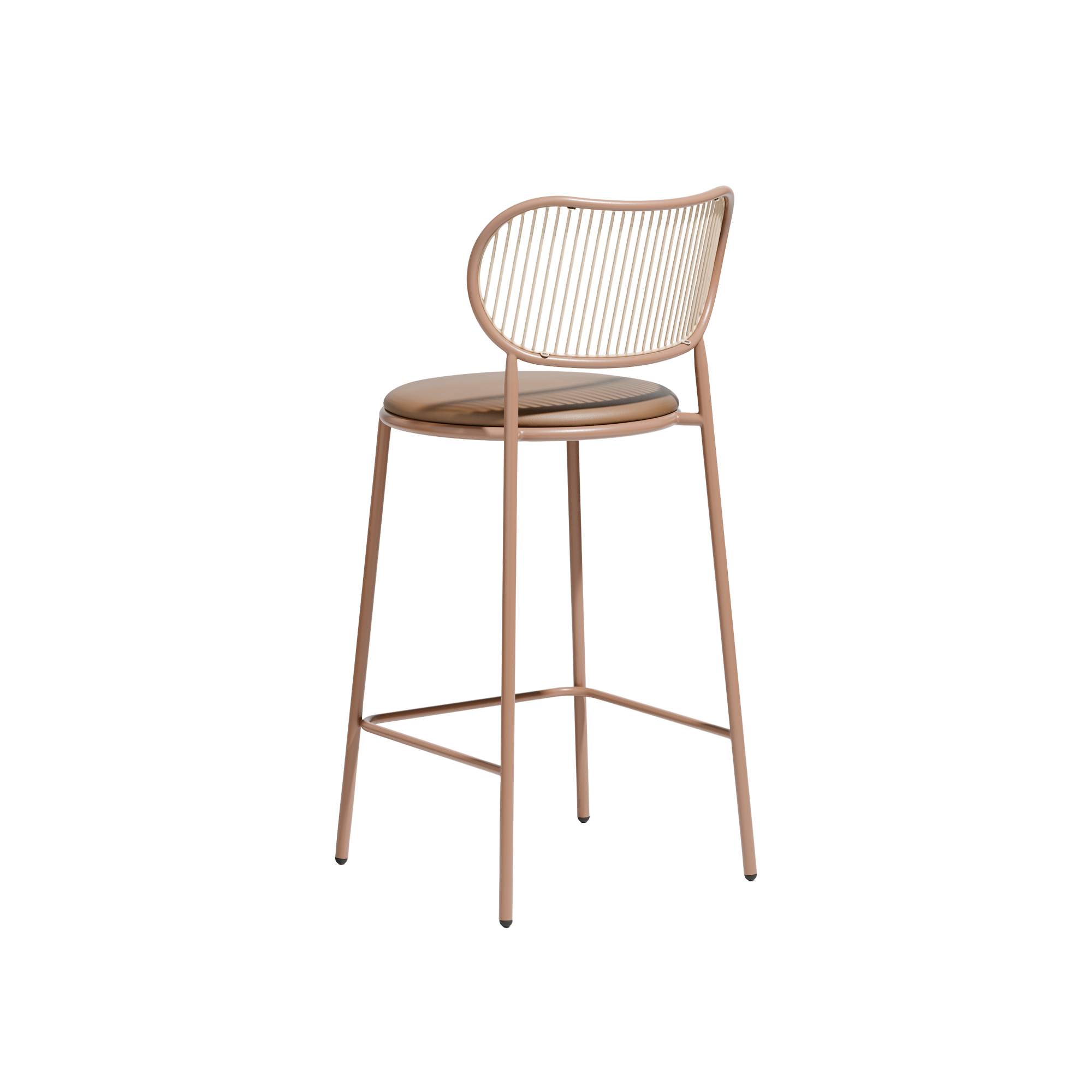 Piper Stool  |  With Back Upholstered