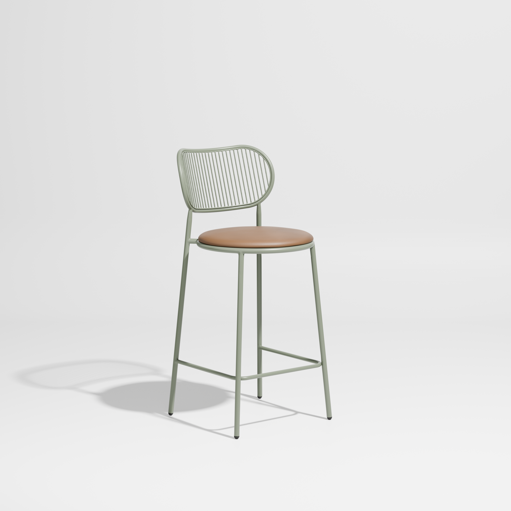Piper Stool | With Back Upholstered