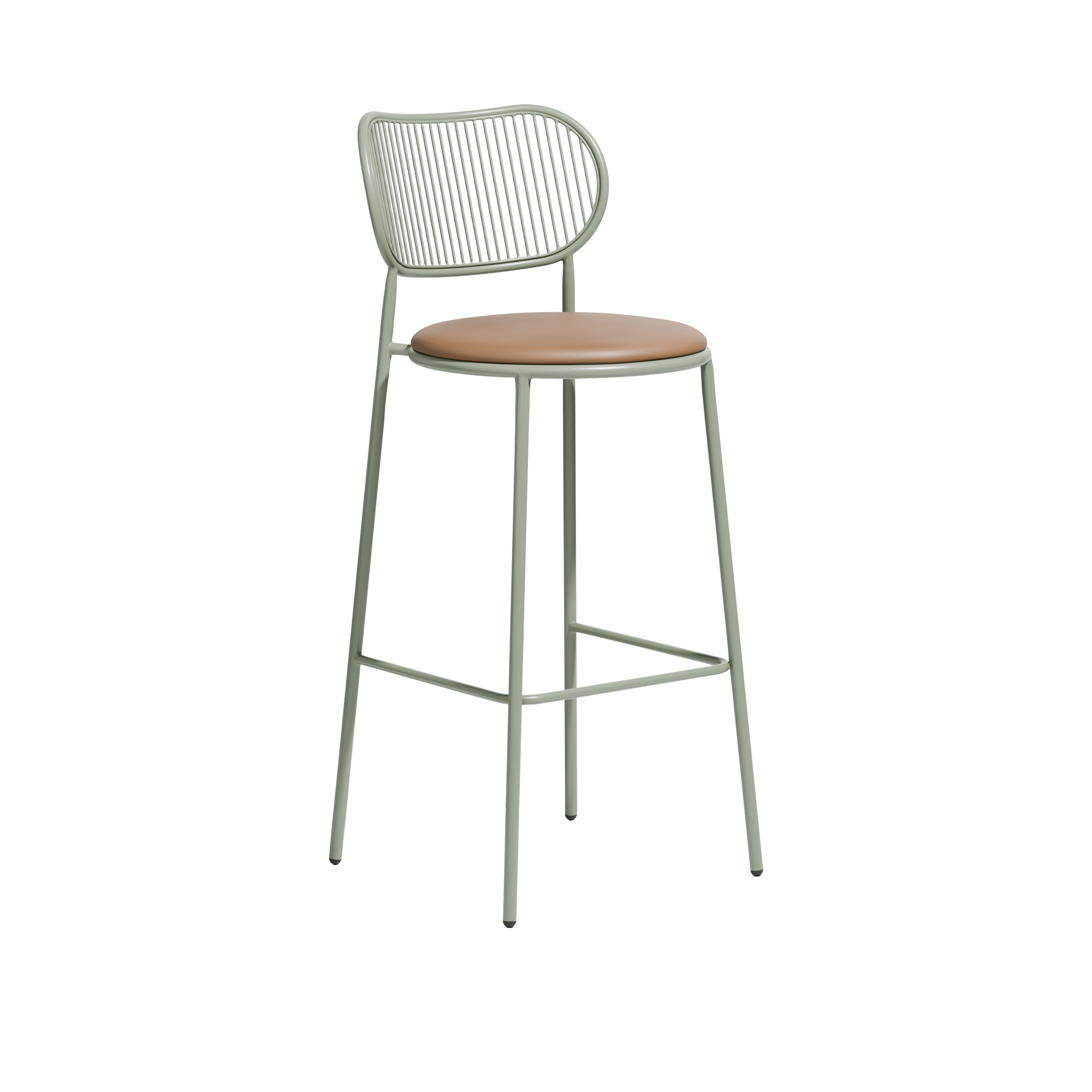 Piper Stool  |  With Back Upholstered