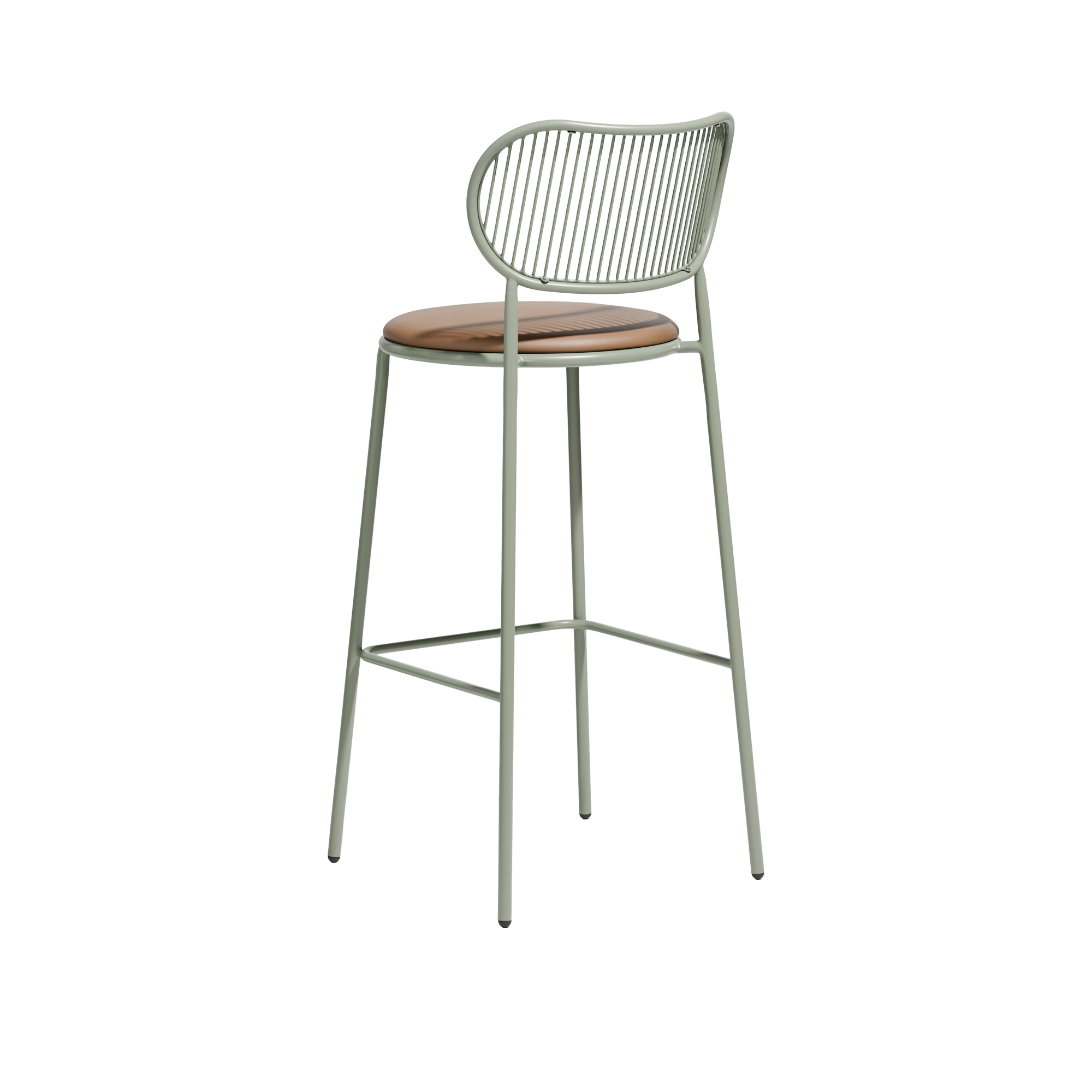 Piper Stool  |  With Back Upholstered