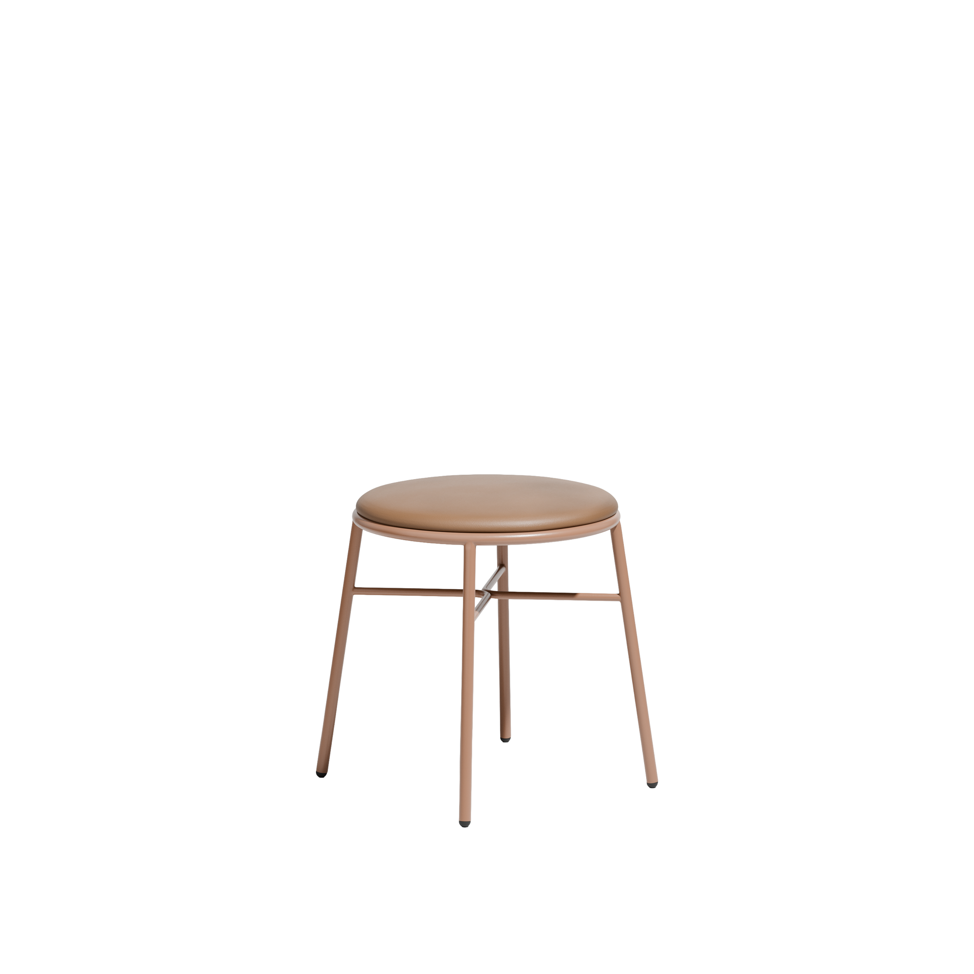 Piper Low Stool  |  Upholstered