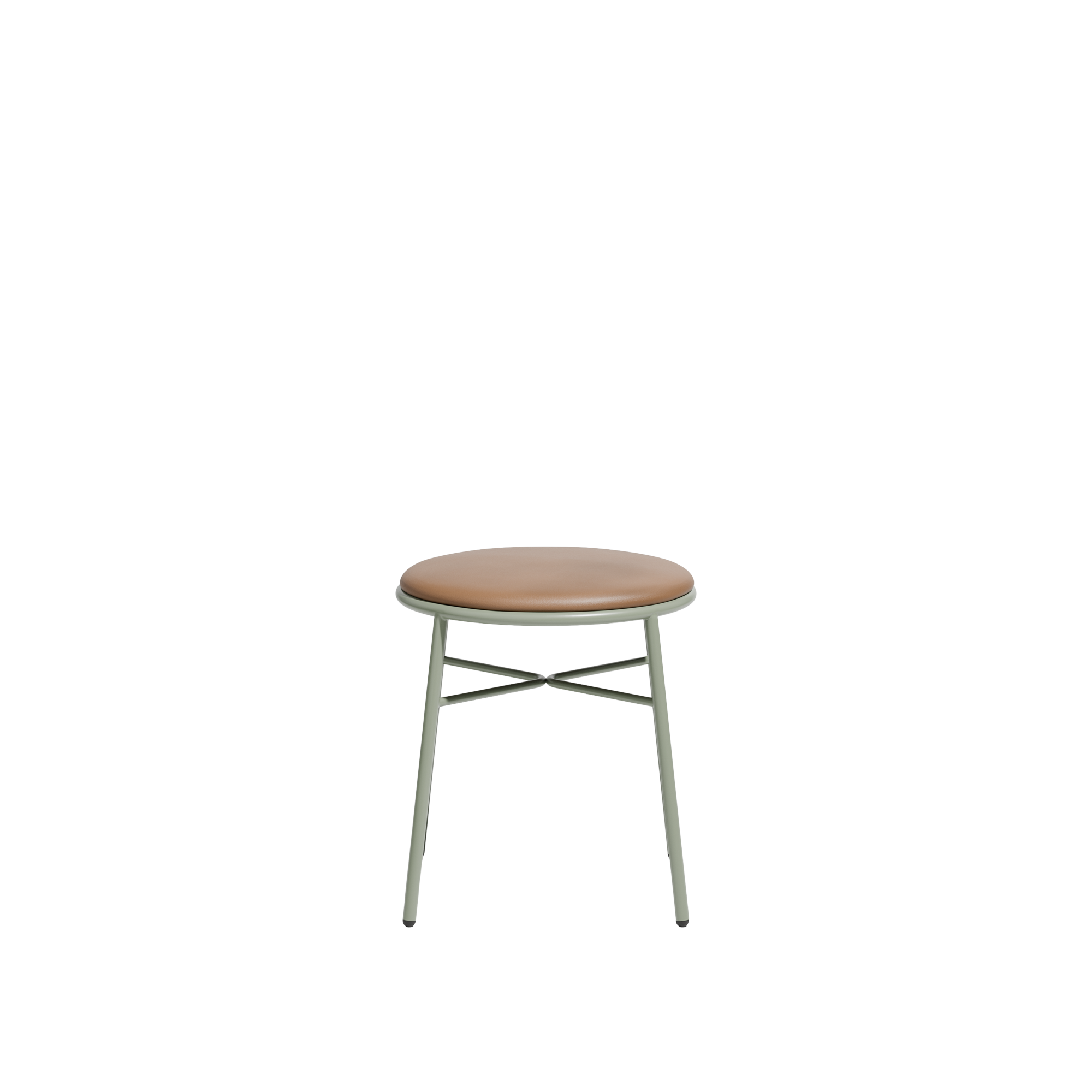 Piper Low Stool  |  Upholstered