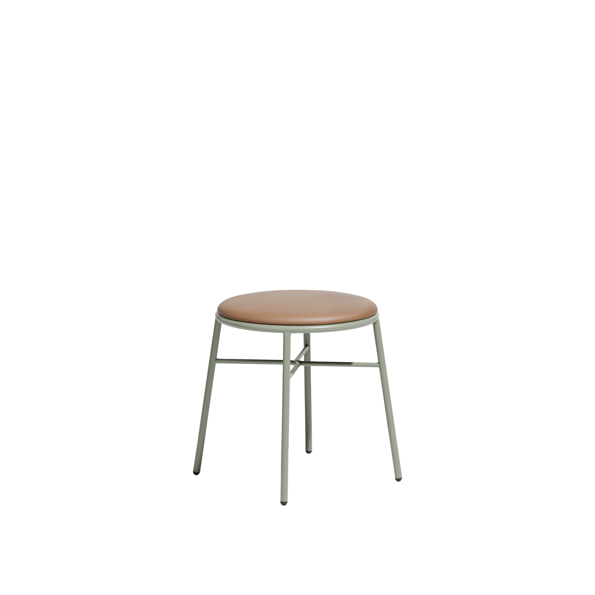 Piper Low Stool  |  Upholstered